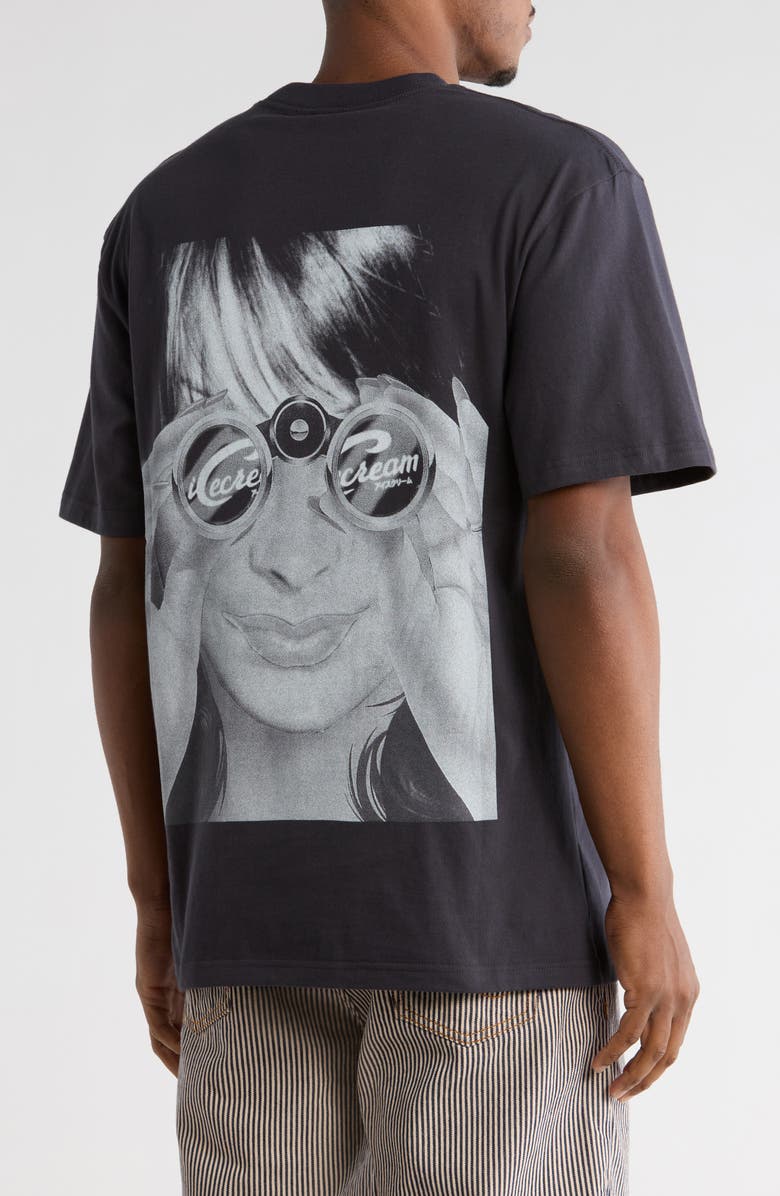 ICECREAM Eye Spy Oversize Graphic T-Shirt, Alternate, color, Charcoal Art