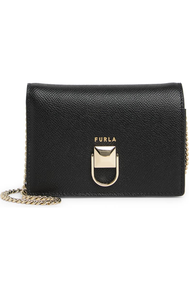 Furla Circle Tri-Fold Chain Strap Crossbody, Main, color,
