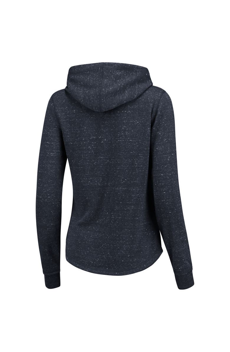 FANATICS Women's Fanatics Branded Navy Vancouver Whitecaps FC Distressed Team Speckled Fleece Pullover Hoodie, Alternate, color, 