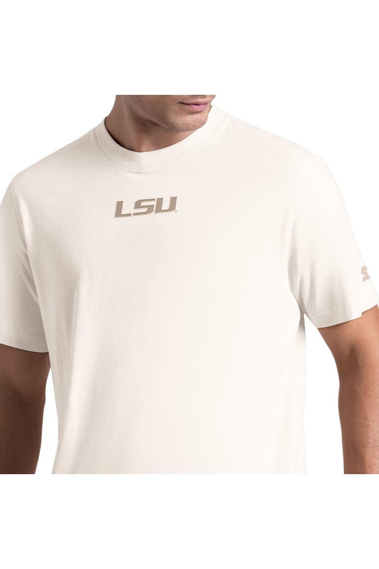 Men's Starter White LSU Tigers Warm Up T-Shirt, Alternate, color, White