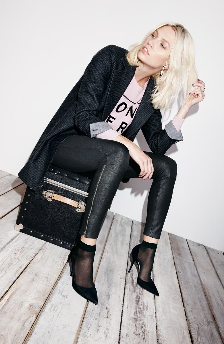 Lysse ́ 'Simone' Coated Ponte Knit Control Top Leggings, Alternate, color,