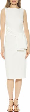 Alexia Admor Tie Detail Sleeveless Sheath Dress