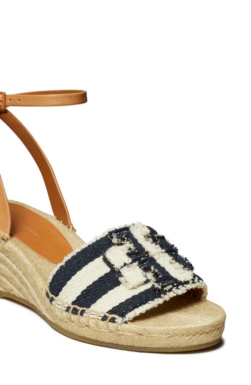 Tory Burch Ines Ankle Strap Espadrille Platform Wedge Sandal