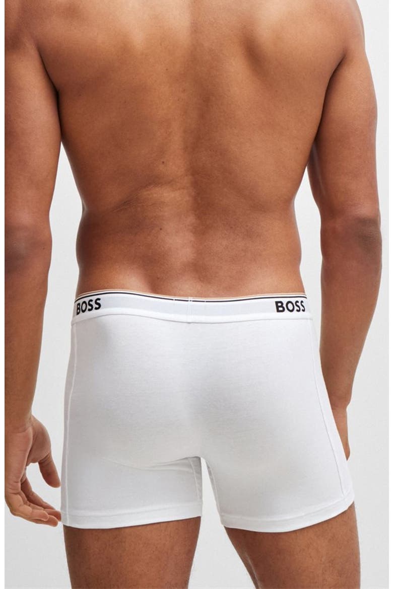 3-Pack Power Stretch Cotton Boxer Briefs, Alternate, color, WHITE