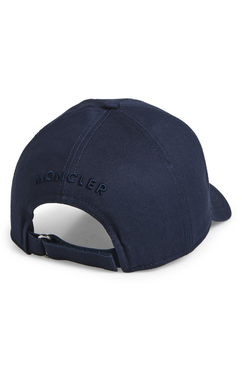 Moncler Logo Patch Adjustable Baseball Cap, Alternate, color, Navy Blue