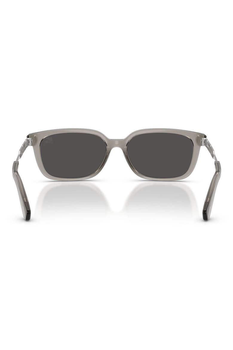 54mm Rectangular Sunglasses, Alternate, color, GREY / DARK GREY