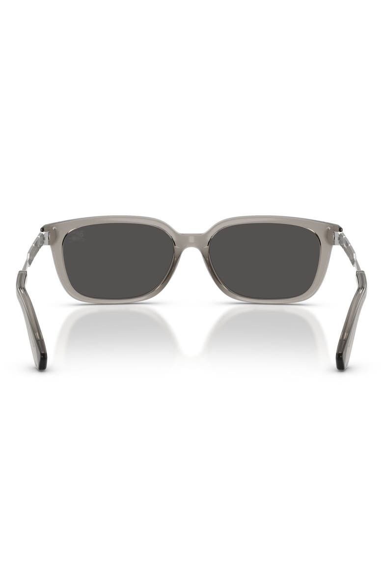 Burberry 54mm Rectangular Sunglasses, Alternate, color, Grey / Dark Grey
