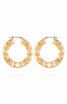 Vince Camuto Studded Hoop Earrings
