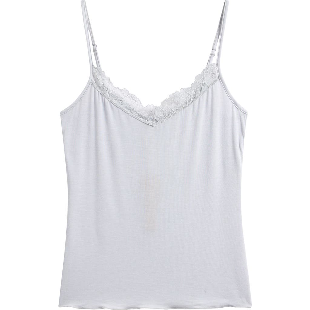 Skims Lace Trim Camisole In White