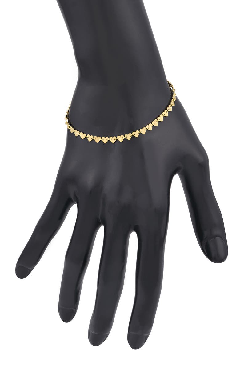 HAWLEY ST 14K Gold Heart Chain Bracelet, Alternate, color, 