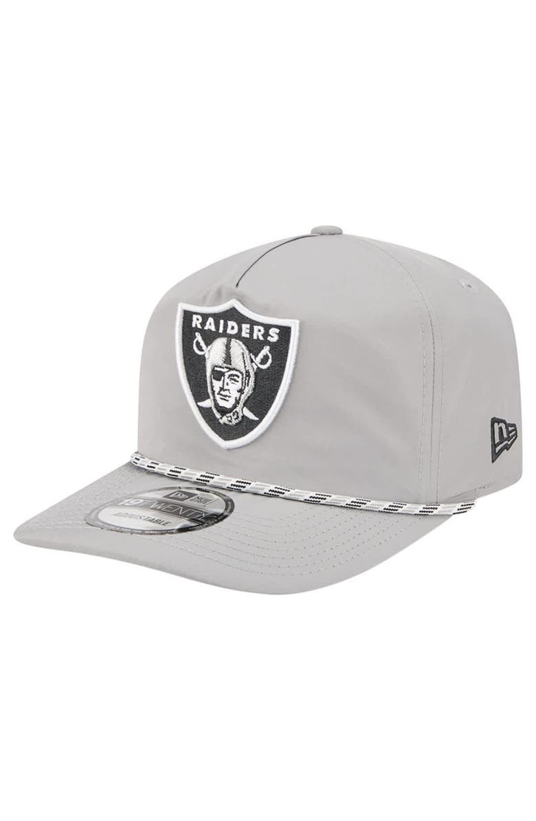 New Era Men's New Era Silver Las Vegas Raiders Rope 19TWENTY Hat, Main, color, Silver