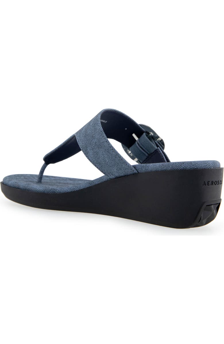 Aerosoles Izola Wedge Sandal, Alternate, color, Blue Jean Denim