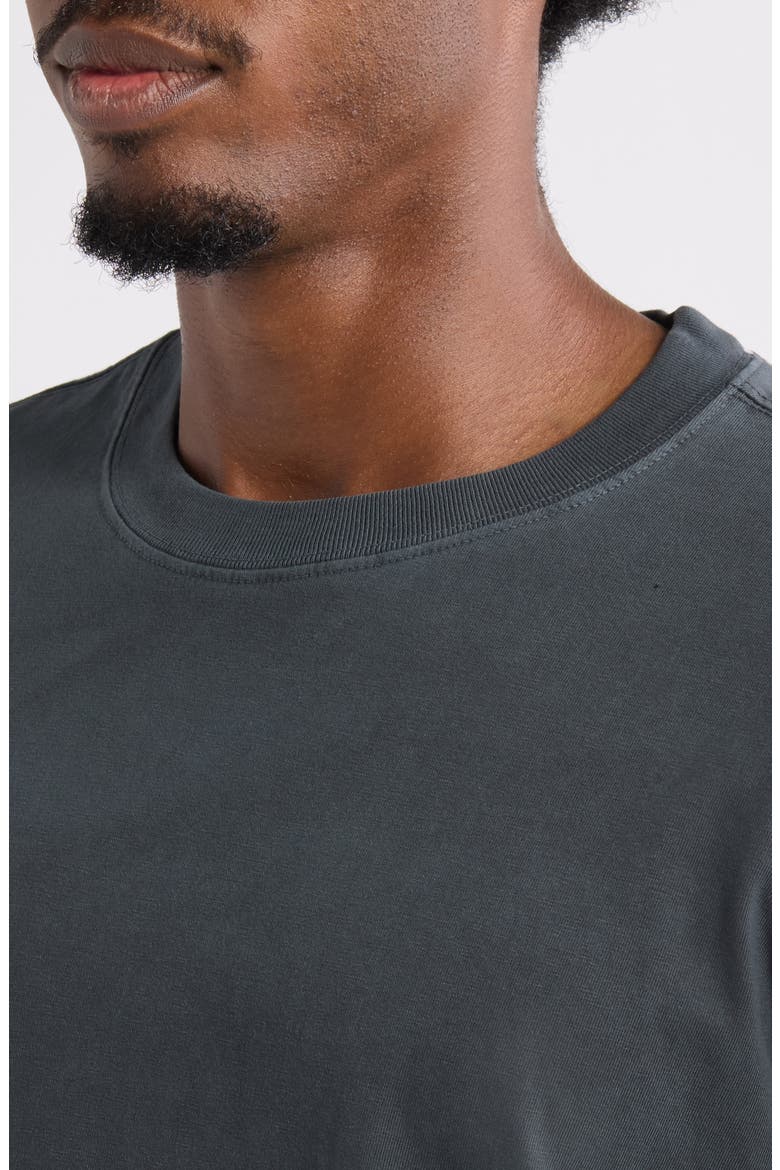 Battlewash Cotton T-Shirt, Alternate, color, BLACK