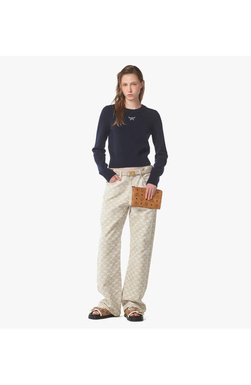 Mcm Ottomar Travel Pouch In Cognac