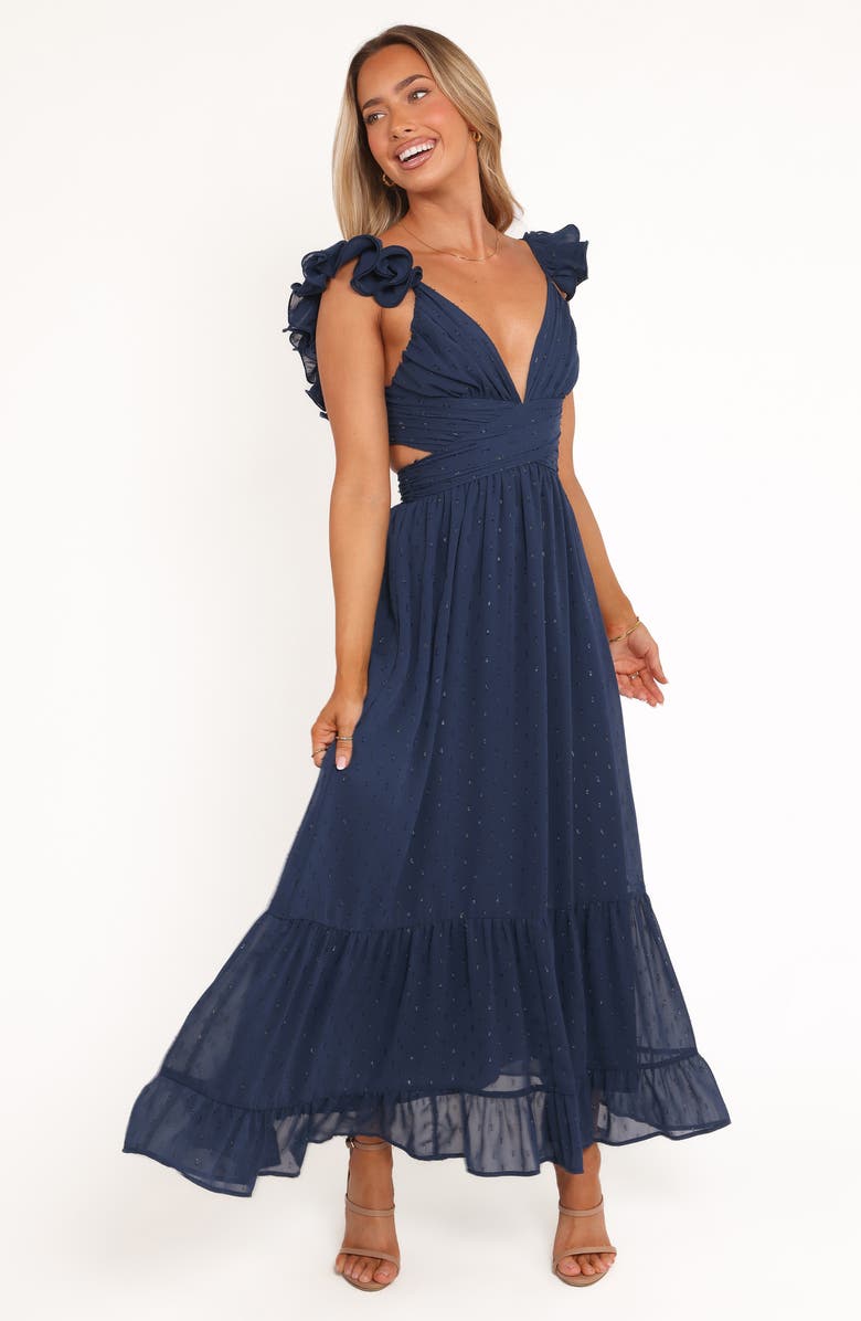 Petal & Pup Harmony Floral Maxi Dress, Alternate, color, Navy