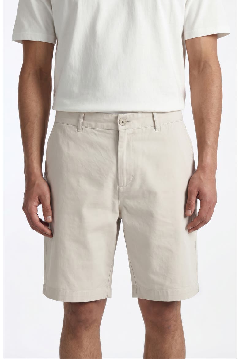 Moonstruck Flat Front Stretch Cotton Chino Shorts, Alternate, color, MOONSTRUCK