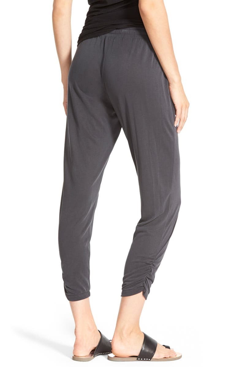 Splendid Ruched Crop Drawstring Pants, Alternate, color,