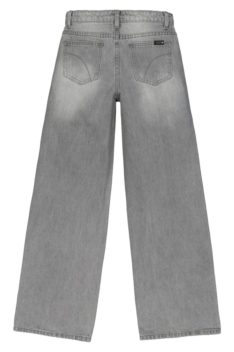 Kids' Mia Side Snap Wide Leg Jeans, Alternate, color, GREY
