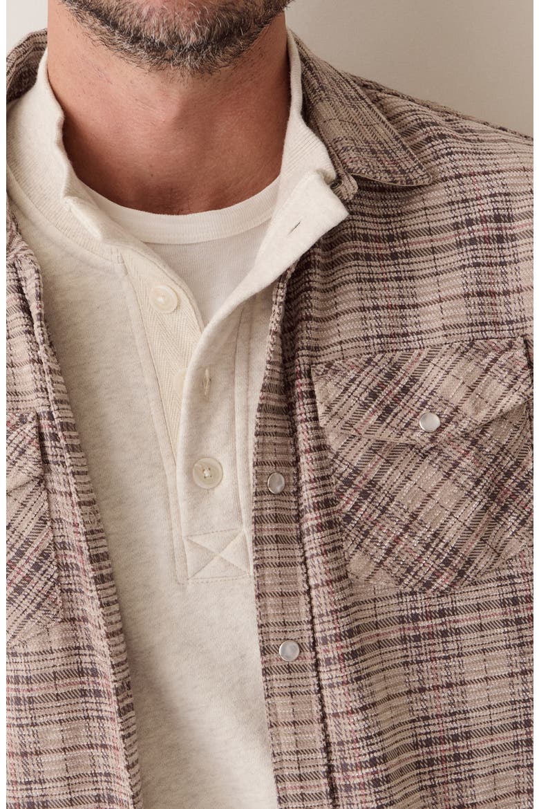 The Clark Corduroy Long Sleeve Button-Up Shirt, Alternate, color, BROWN PLAID