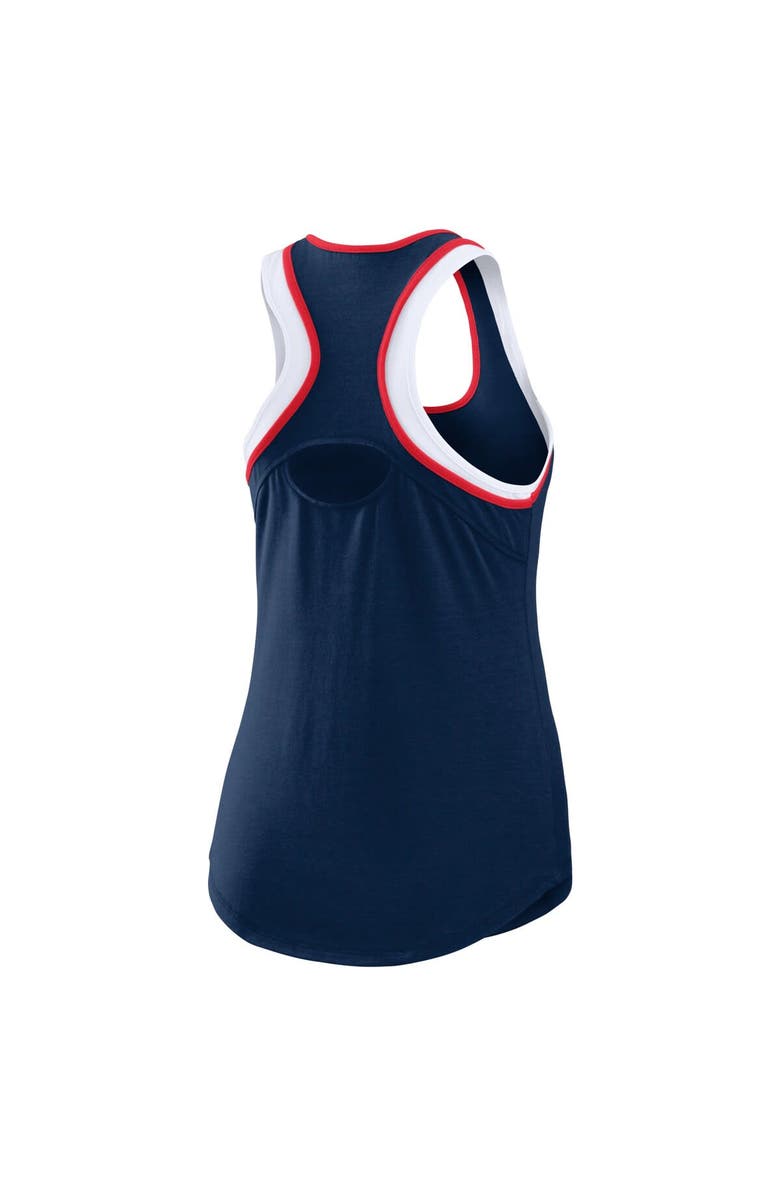 WEAR by Erin Andrews Women's WEAR by Erin Andrews Navy Boston Red Sox Colorblock Racerback Tank Top, Alternate, color,