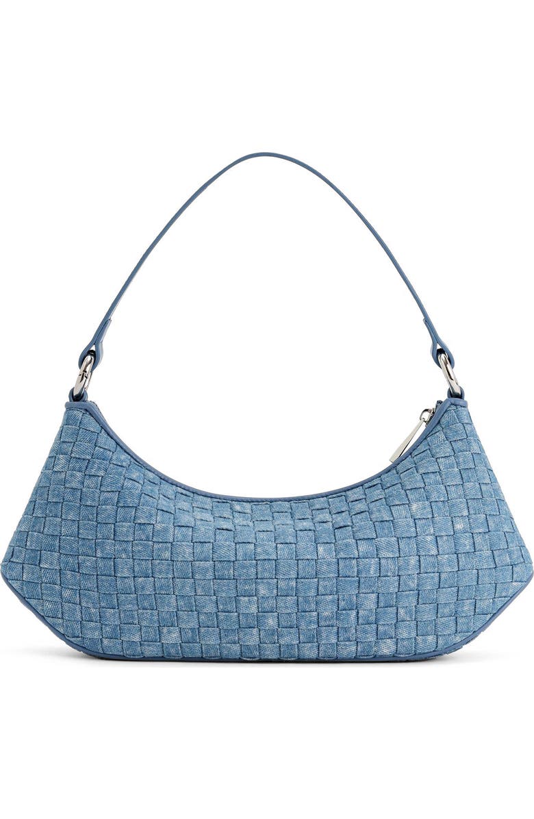 JW PEI Lily Woven Denim Shoulder Bag, Alternate, color,