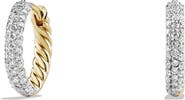 David Yurman Petite Pavé Earrings with Diamonds in 18K Gold