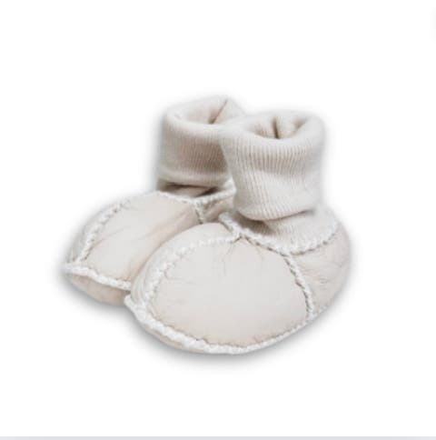Organic Shearling Baby Booties - Stay On (baby)