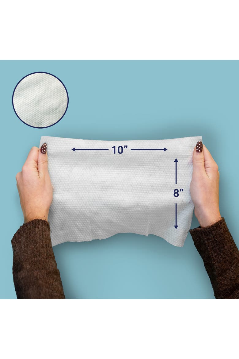 All-Purpose Multi Surface Heavy Duty Thick Kitchen Cleaning Wipes, Bleach Free, Extra Strong, Super Moist, Tough on Messes, Alternate, color, White