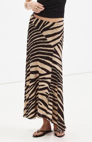 MANGO Asymmetric Midi Skirt