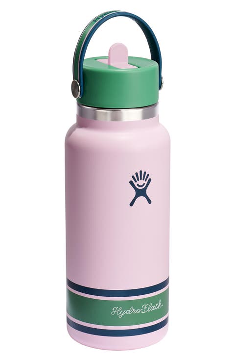 32-Ounce Wide Mouth Flex Straw Cap Water Bottle