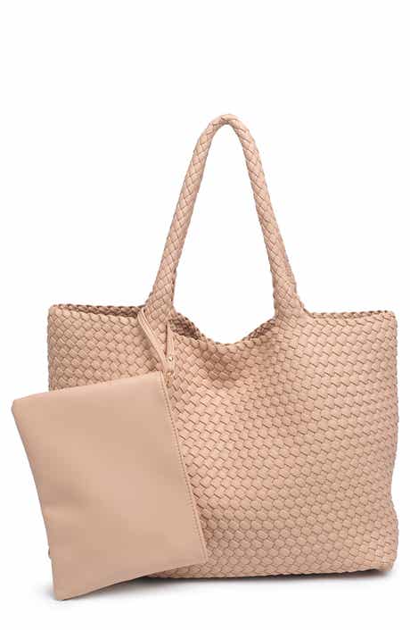 Woven Unlined Tote Bag and Pouch