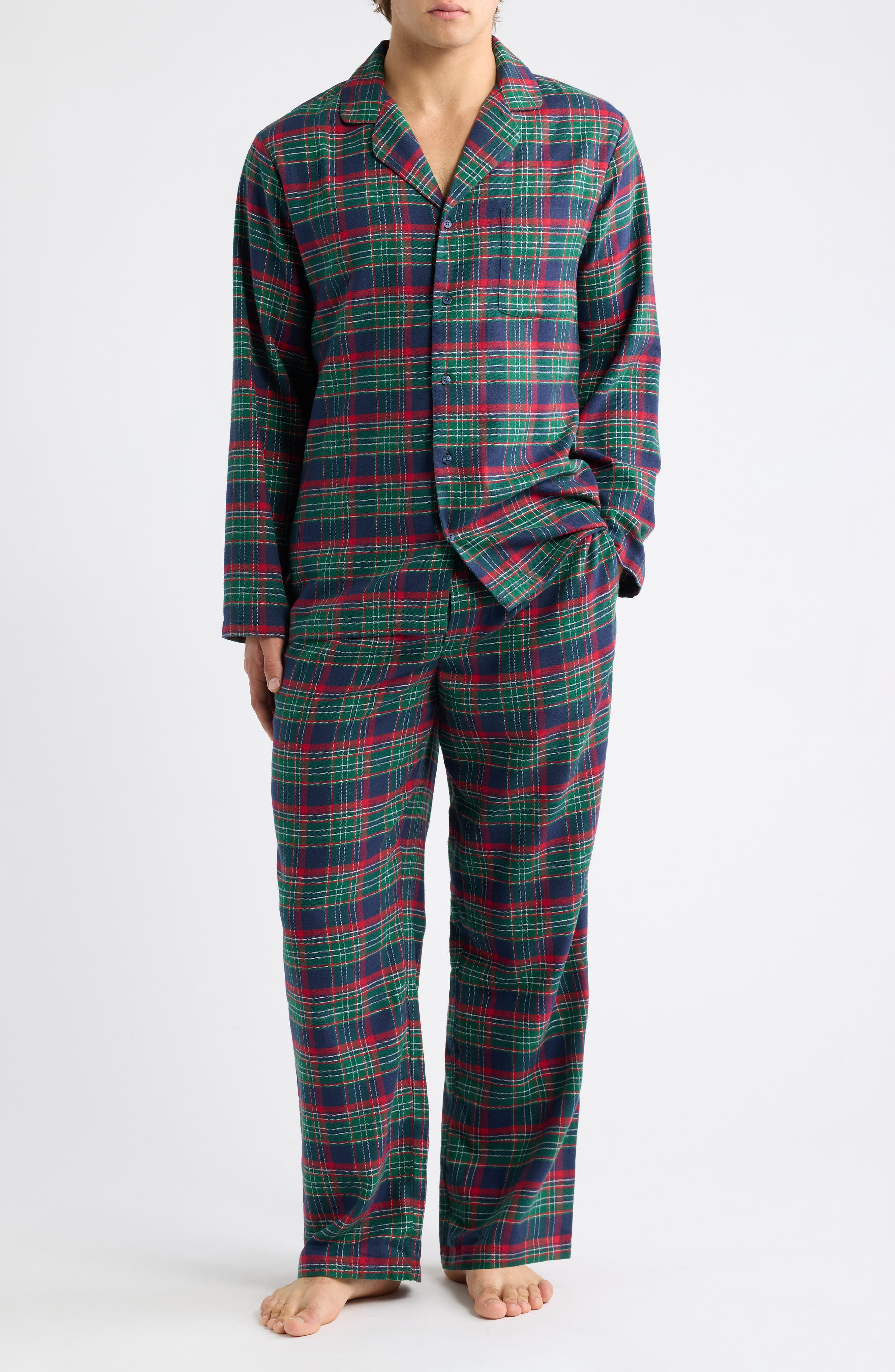 selected NAVY- RED DAVIA PLAID