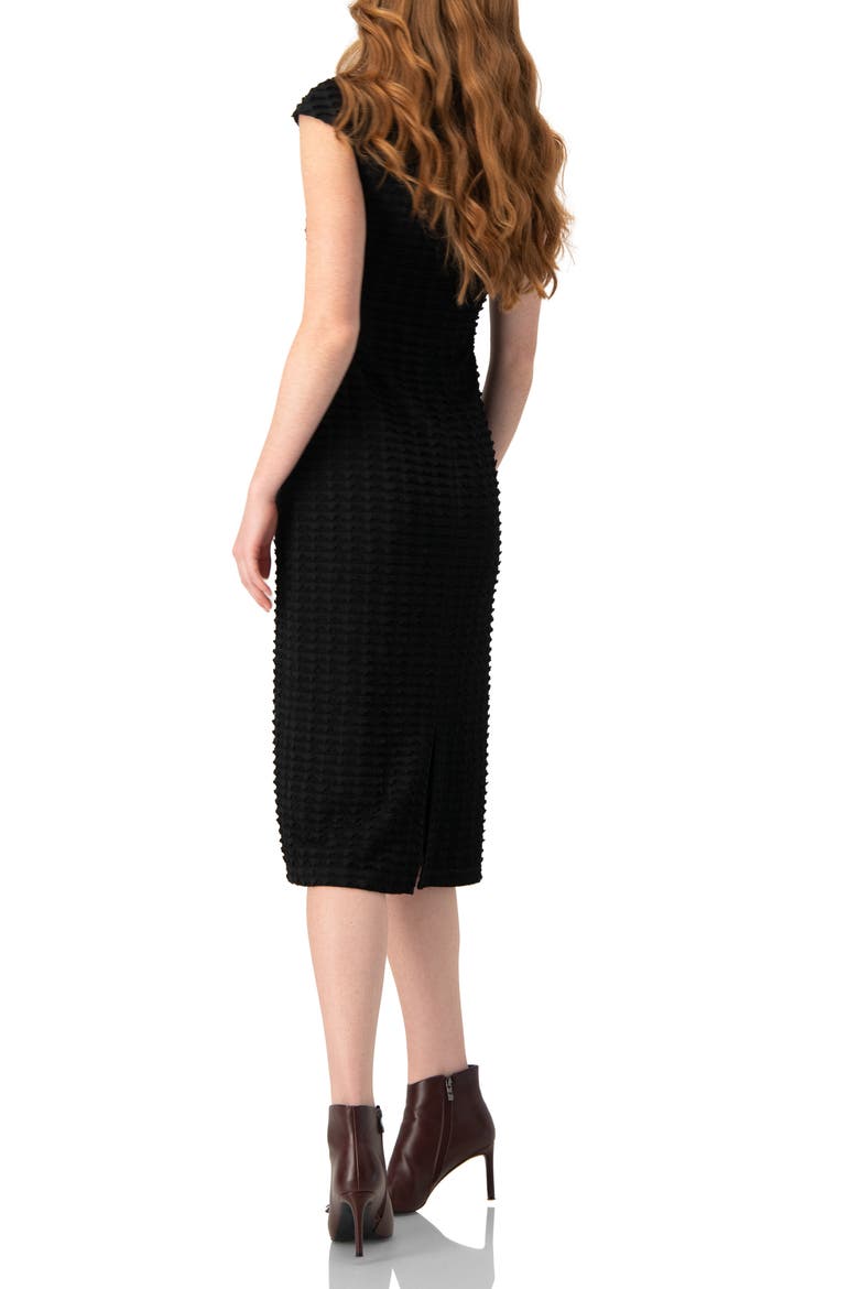 Sleeveless Black Midi Dress, Alternate, color, Black