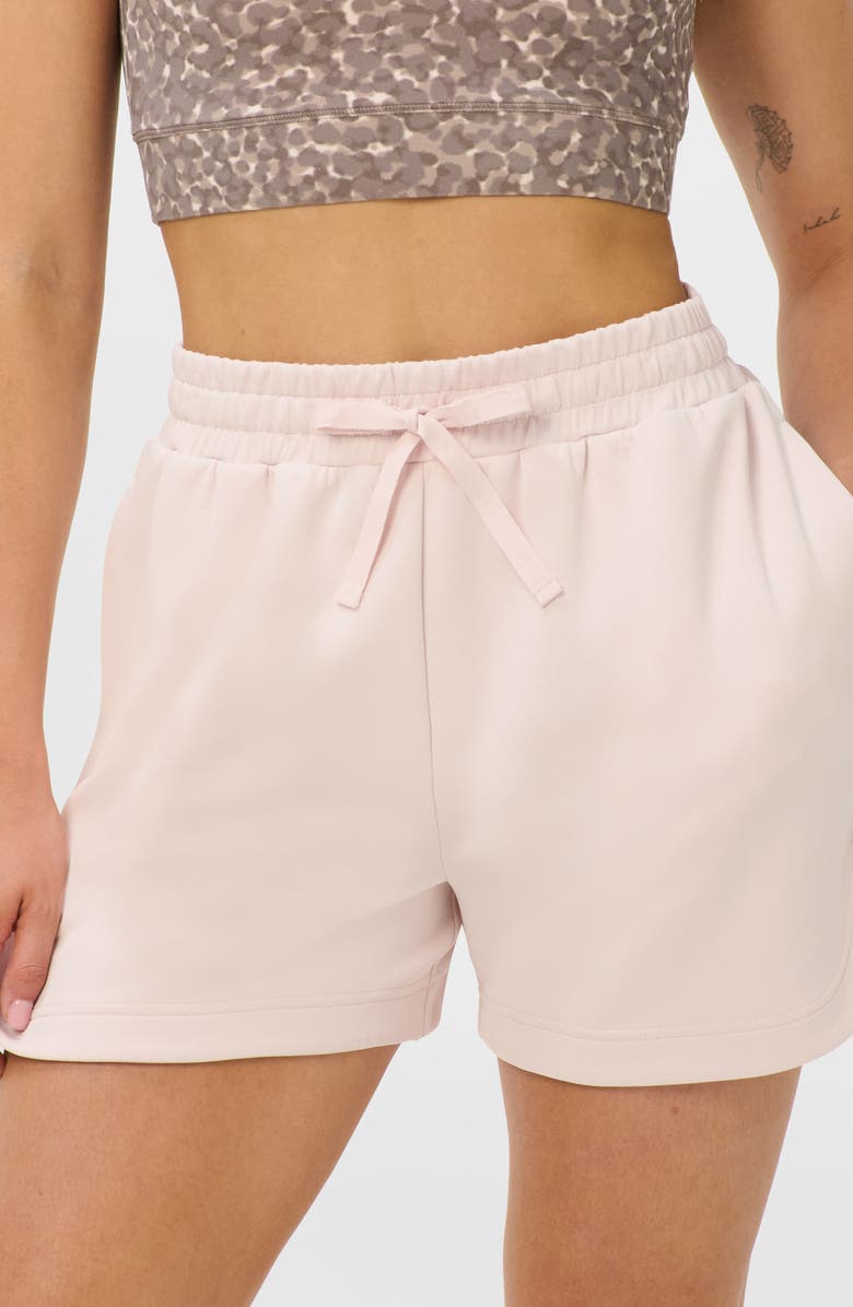 Sweaty Betty Sand Wash Cloudweight High Waist Shorts, Alternate, color, Sundust Pink