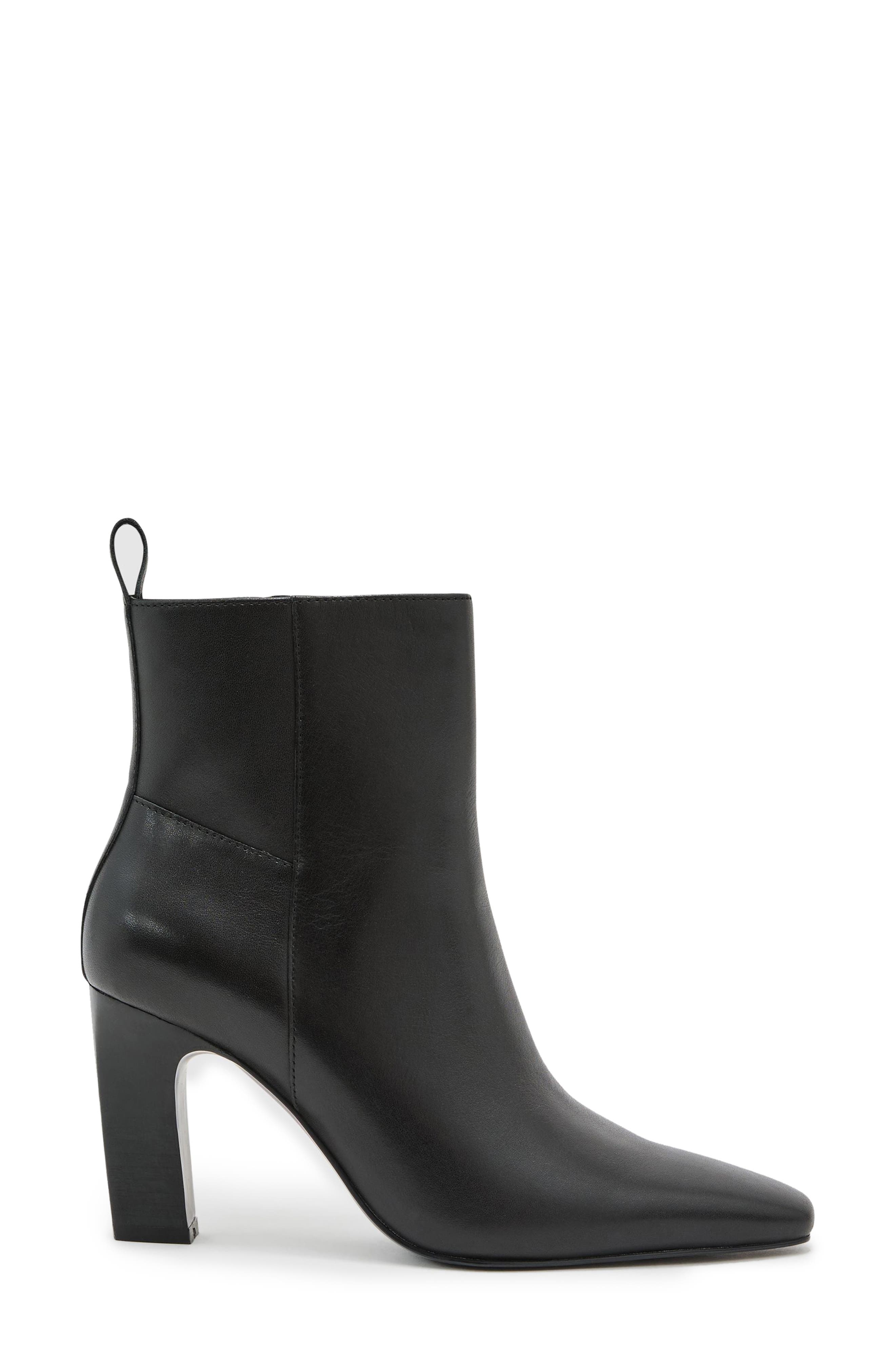 Blakely Leather Bootie, Main, color, BLACK