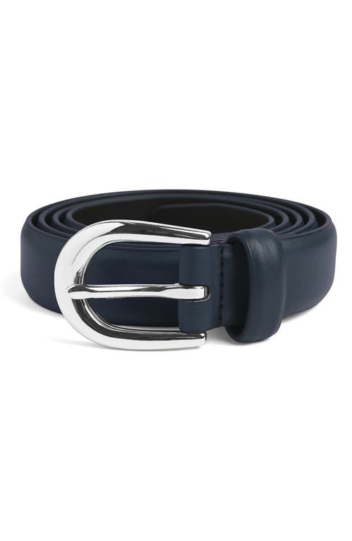 Favorite Daughter The Favorite Leather Belt In Blue