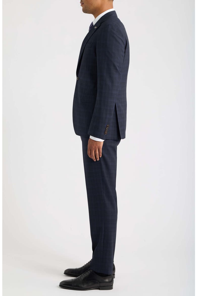Esprit Tonal Plaid Wool Suit, Alternate, color, NAVY