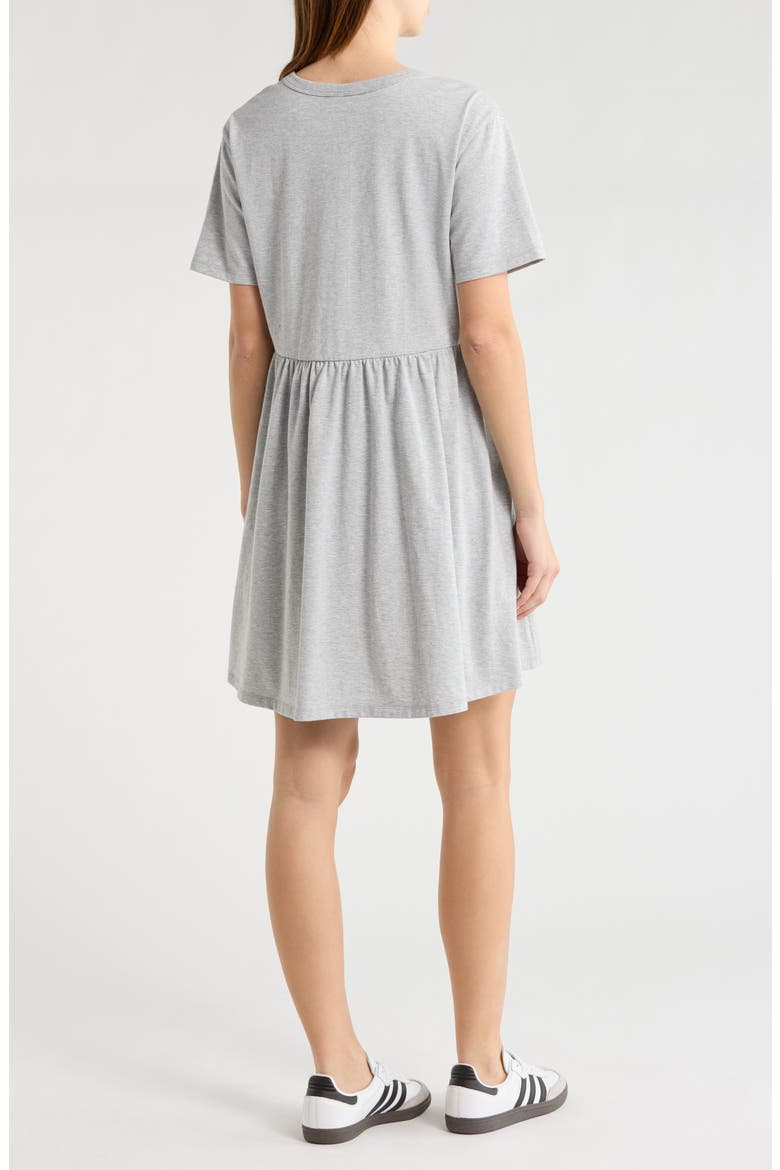 Short Sleeve Knit Swing Dress, Alternate, color, GREY HEATHER