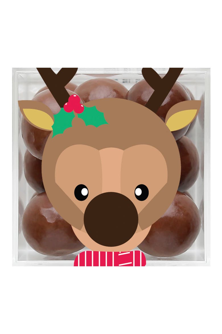 Reindeer Sparkle Pops Candy Cube, Main, color, BROWN