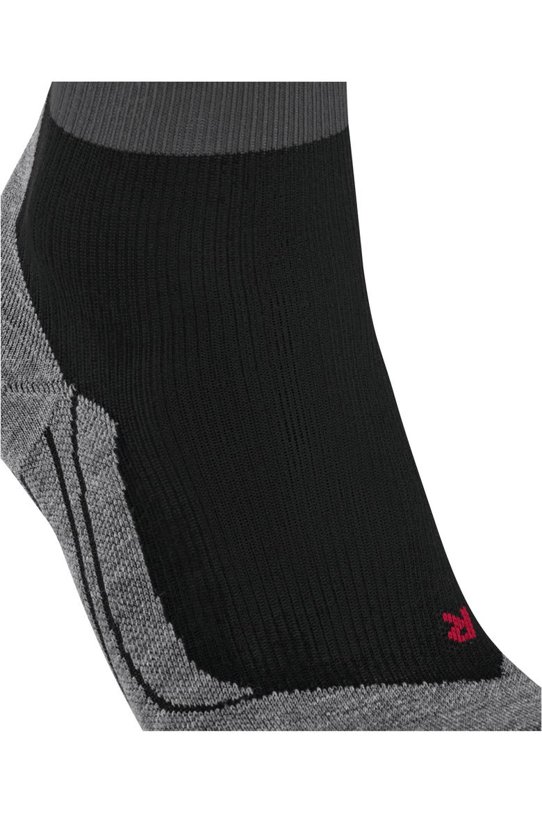 RU Compression Stabilizing Running Socks, Alternate, color, Black-Mix