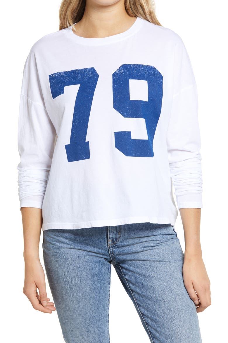 Long Sleeve Graphic Tee, Main, color, WHITE- 1979