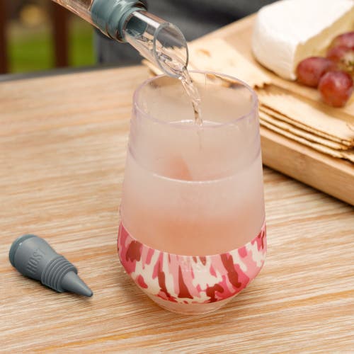 Host Wine Freeze Xl Cooling Cup Set Of 2 In Pink Camo