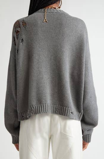 Distressed Crystal Cardigan