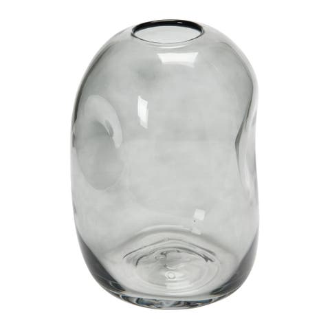 Glass Vase with Indentations