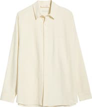 Fear of God Essentials Signature Button Front Cotton Shirt