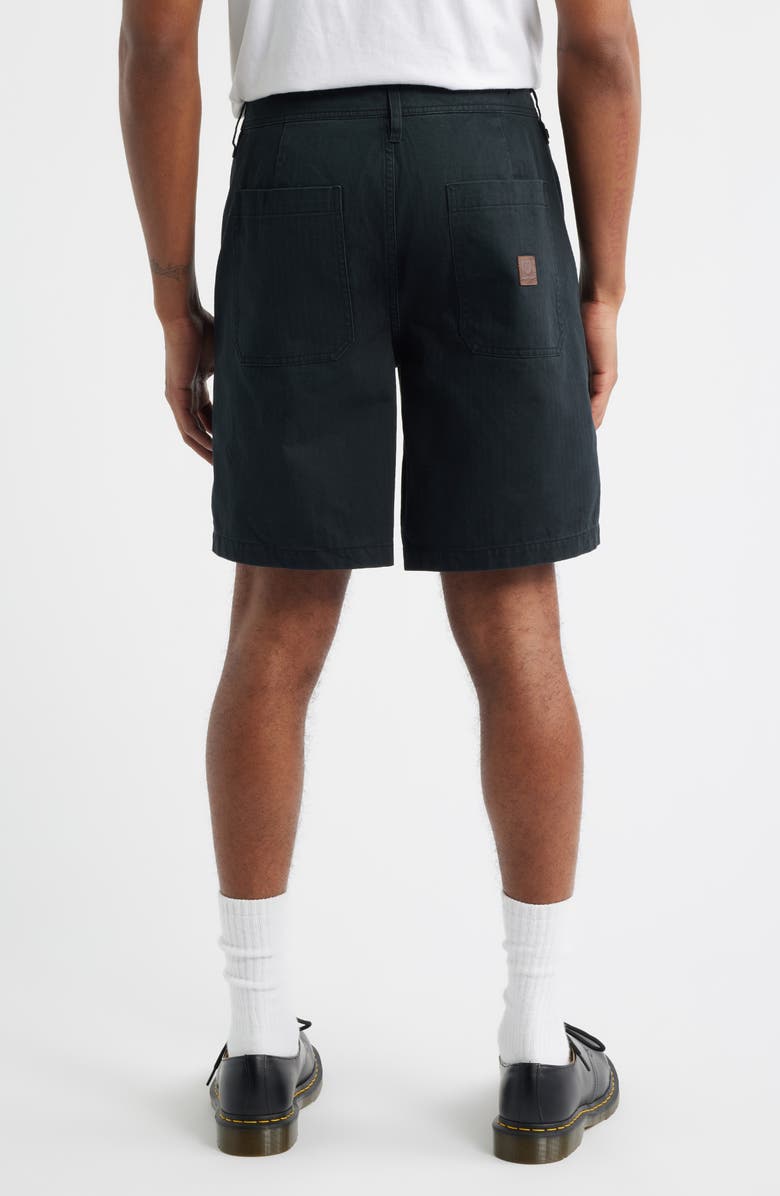 Brixton Surplus Cotton Shorts, Alternate, color, Washed Black
