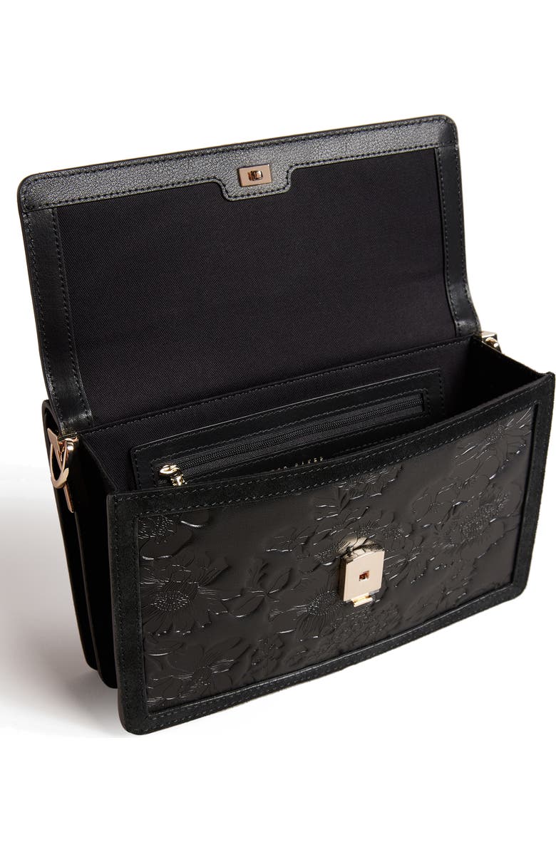 Ted Baker London Floresa Leather Shoulder Bag, Alternate, color,