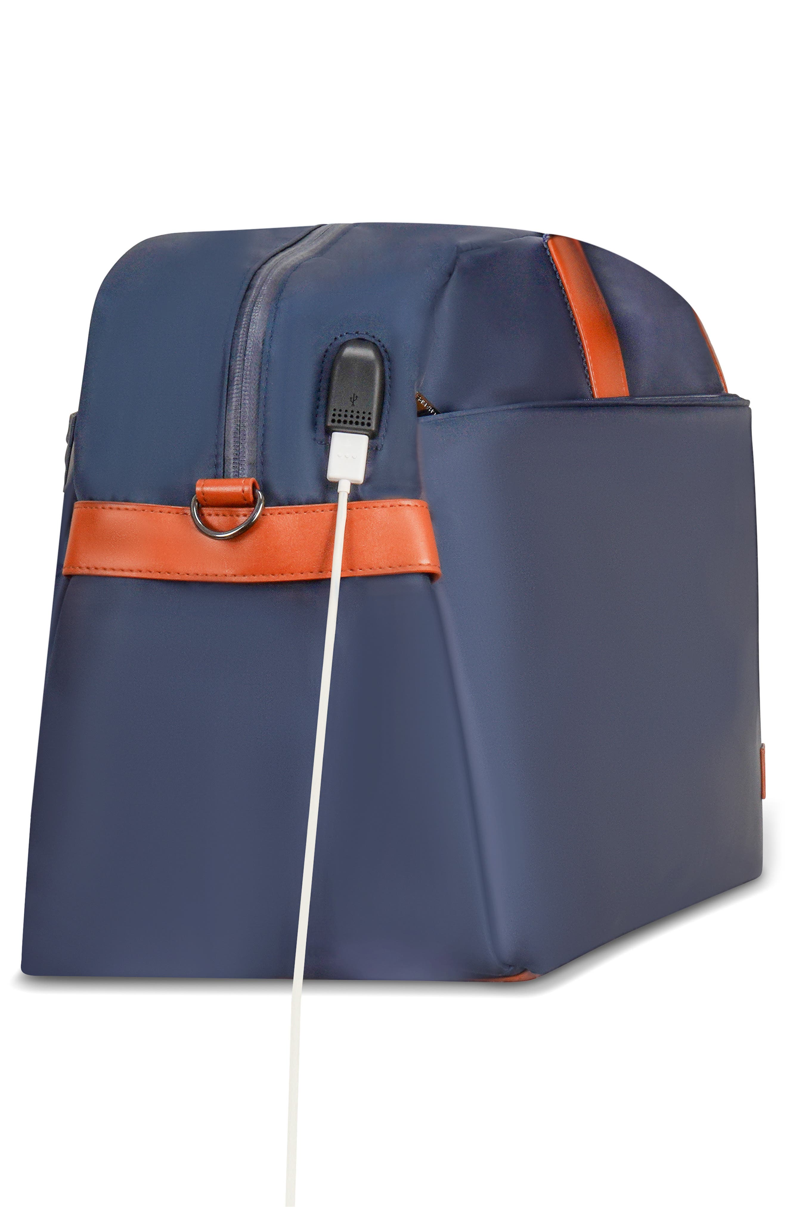 CHAMPS Nylon Duffle Bag, Alternate, color, Navy