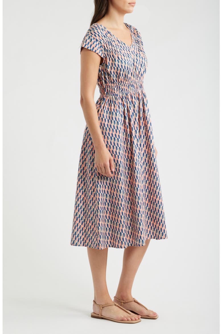 Dierdre Print Midi Dress, Alternate, color, PINK MULTI