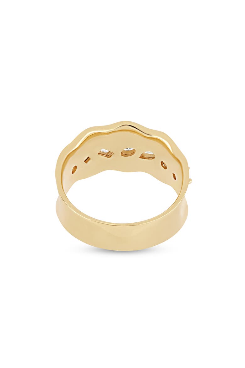 Kiera 18K Gold Diamond Wide Ring, Alternate, color, 18K YELLOW GOLD